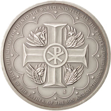 France, Medal, The Baptism of Christ, FDC, Cuivre plaqué Argent