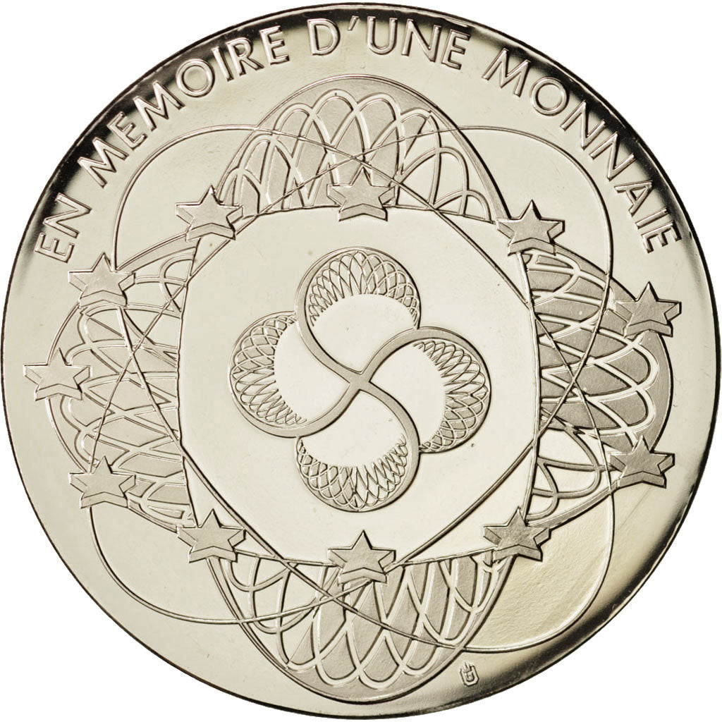 France, Medal, En mémoire, 5 Fr Pasteur, MS(65-70), Maillechort