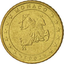Monaco, 50 Euro Cent, 2002, AU(50-53), Brass, KM:172