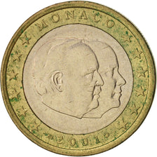Monaco, Euro, 2001, EF(40-45), Bi-Metallic, KM:173