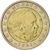 Monaco, 2 Euro, 2001, BB+, Bi-metallico, KM:174