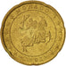 Monaco, 20 Euro Cent, 2002, BB, Ottone, KM:171
