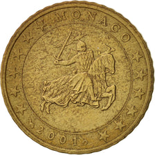 Monaco, 50 Euro Cent, 2001, SS, Brass, KM:172