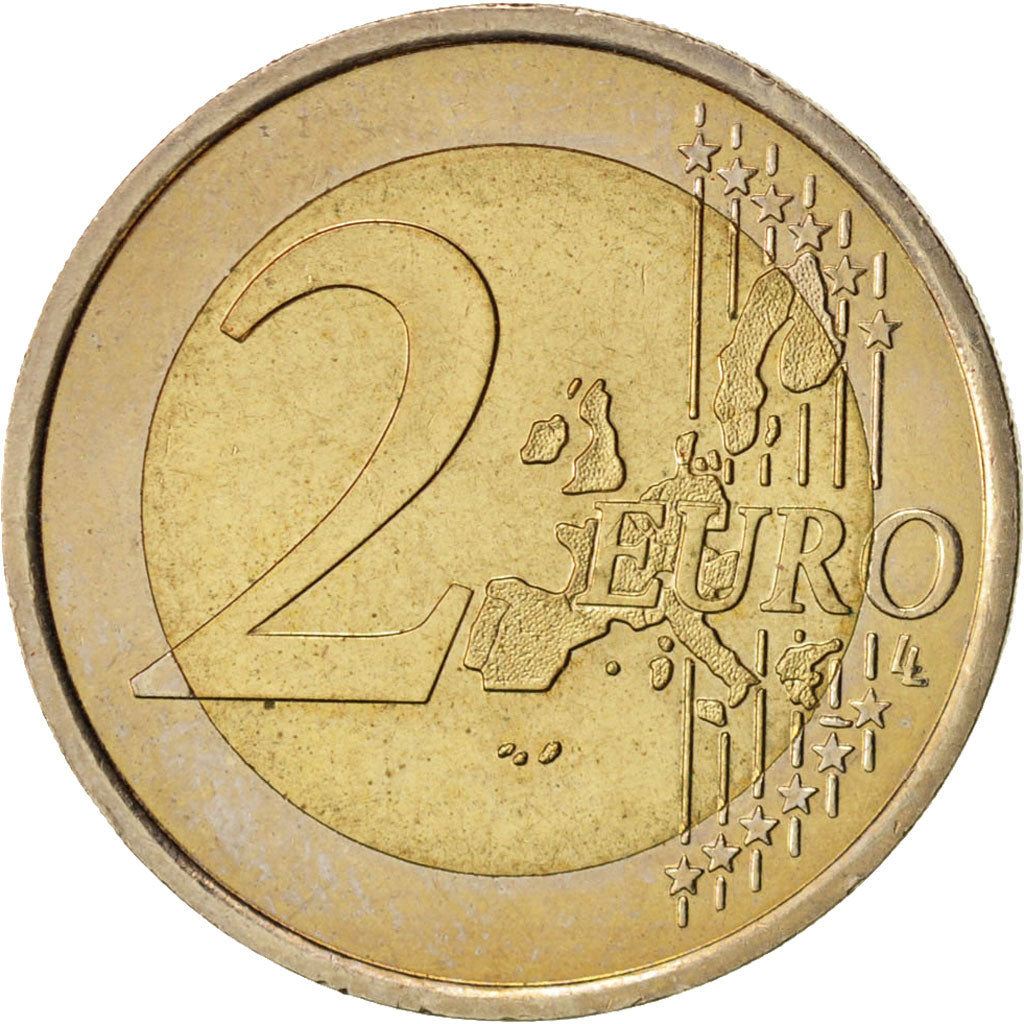 Monaco, 2 Euro, 2002, AU(55-58), Bi-Metallic, KM:174