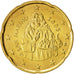 San Marino, 20 Euro Cent, 2005, SC, Latón, KM:444