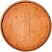 San Marino, Euro Cent, 2006, EBC+, Cobre chapado en acero, KM:440