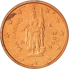 San Marino, 2 Euro Cent, 2006, EBC+, Cobre chapado en acero, KM:441