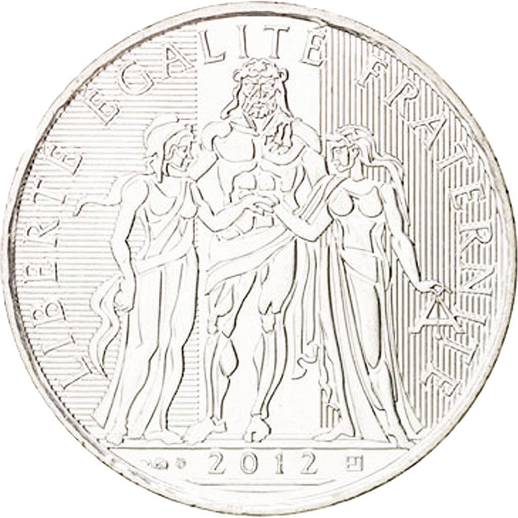 Coin, France, 10 Euro, 2012, MS(64), Silver, KM:2073
