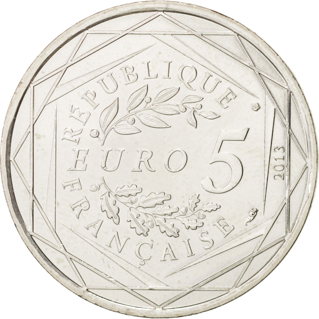 France, 5 Euro, Egalité, 2013, MS(64), Silver