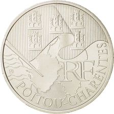 Monnaie, France, 10 Euro, Poitou-Charentes, 2010, SPL, Argent, KM:1667