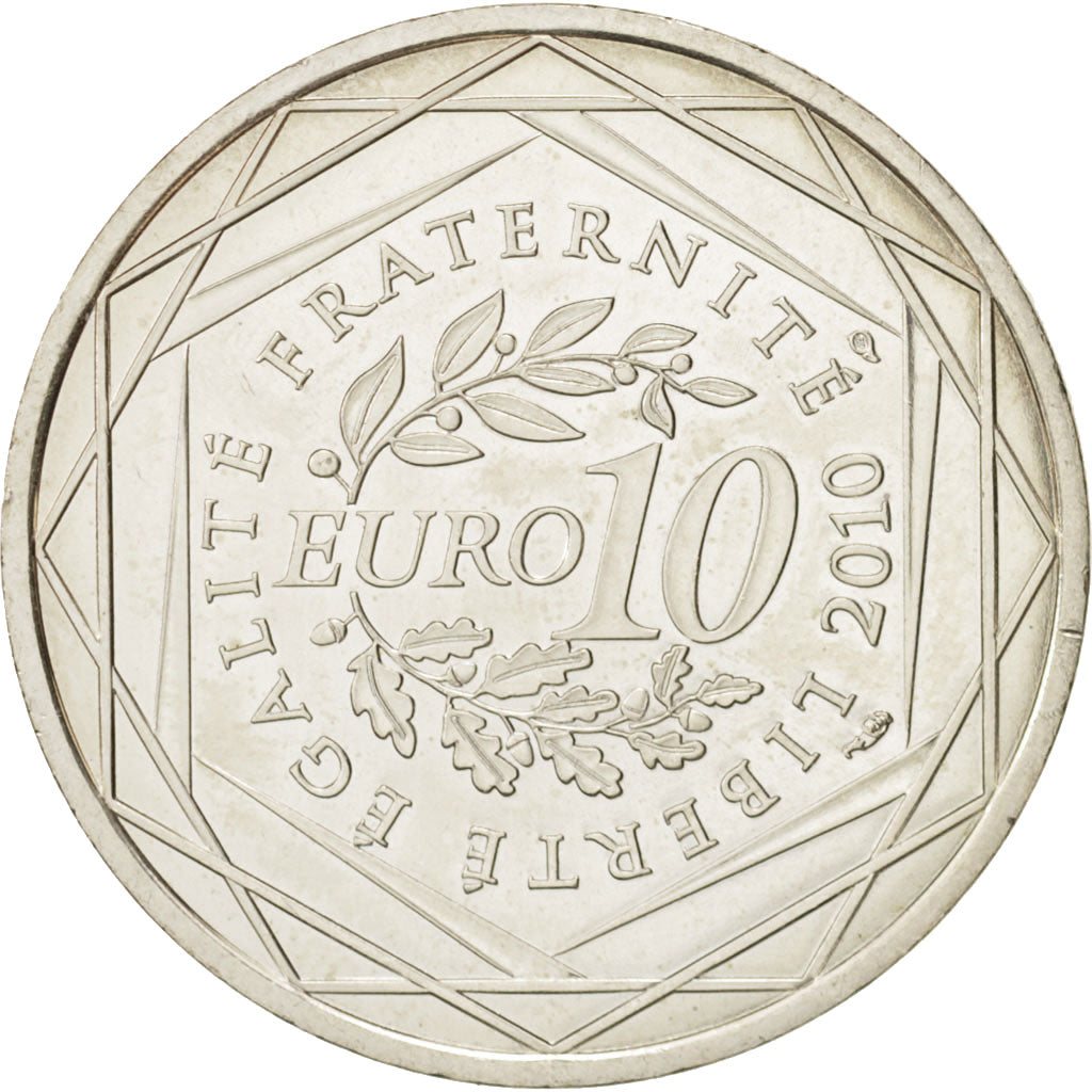 Monnaie, France, 10 Euro, Poitou-Charentes, 2010, SPL, Argent, KM:1667