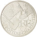 France, 10 Euro, Poitou-Charentes, 2010, MS(63), Silver, KM:1667