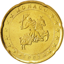 Monaco, 20 Euro Cent, 2003, SPL, Ottone, KM:171