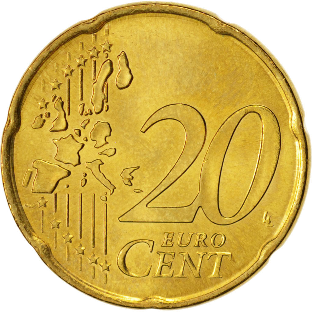 Monaco, 20 Euro Cent, 2003, SPL, Ottone, KM:171