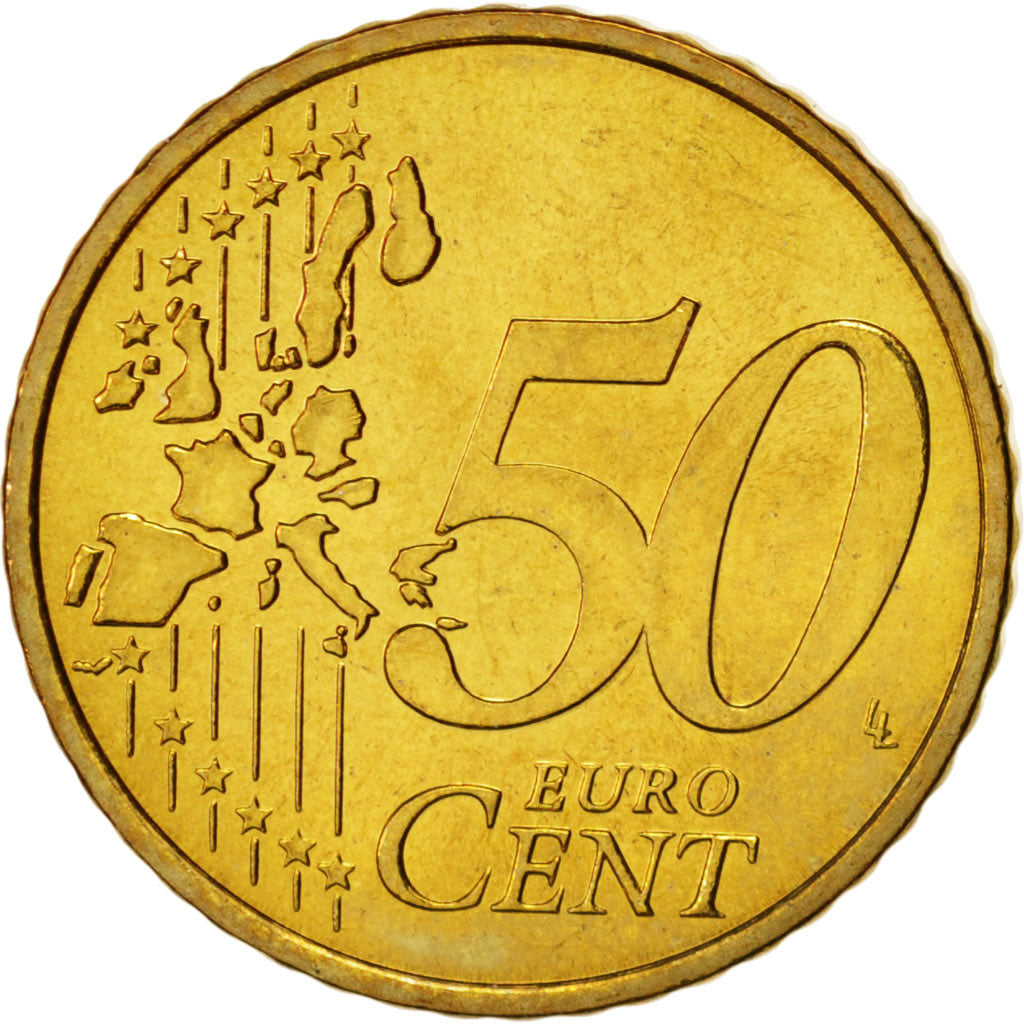 Monaco, 50 Euro Cent, 2003, SPL, Ottone, KM:172
