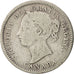 Canada, Victoria, 10 Cents, 1881, Heaton, B+, Argento, KM:3