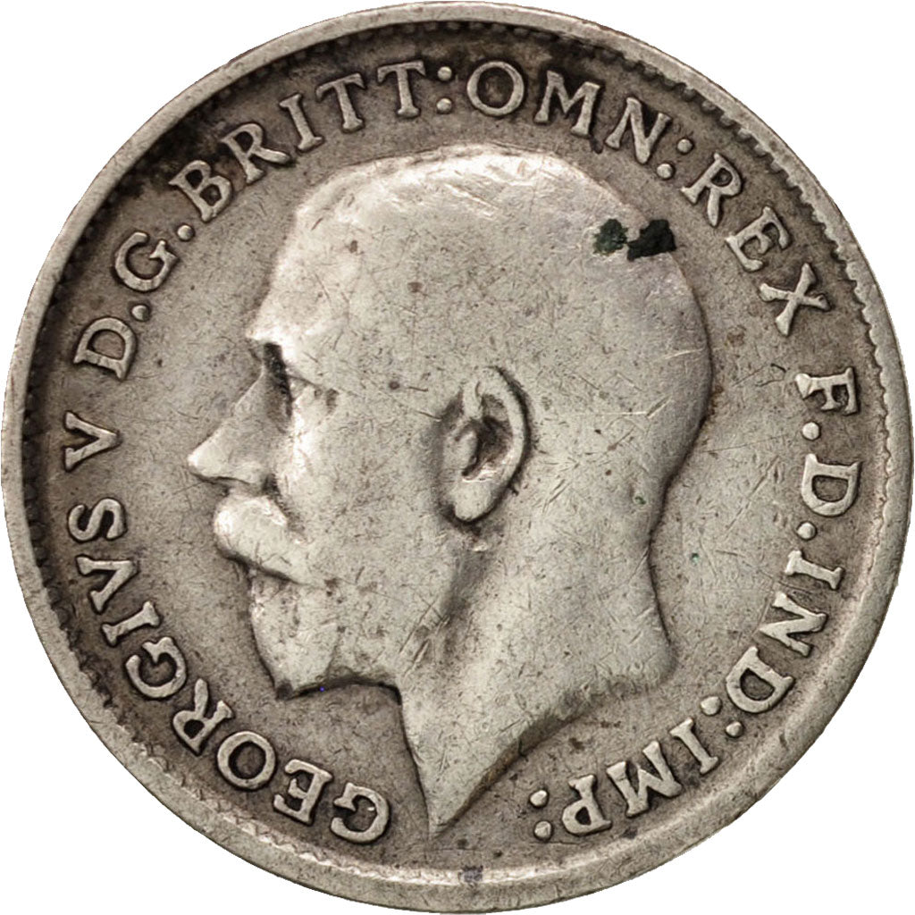 Great Britain, George V, 3 Pence, 1912, VF(30-35), Silver, KM:813