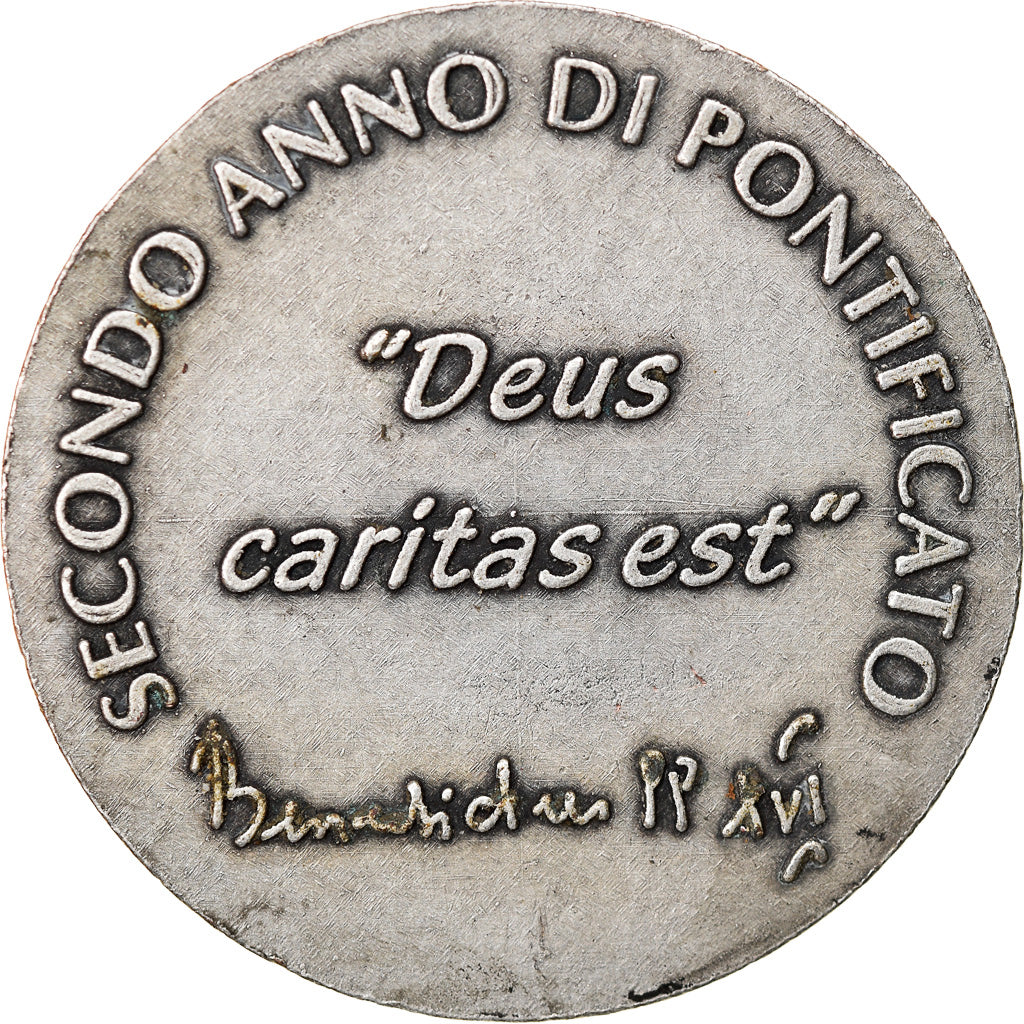 Vatican, Medal, Benedictus XVI, Secondo Anno di Pontificato, Religions &