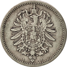 ALEMANIA - IMPERIO, Wilhelm I, 50 Pfennig, 1876, Hannover, MBC, Plata, KM:6