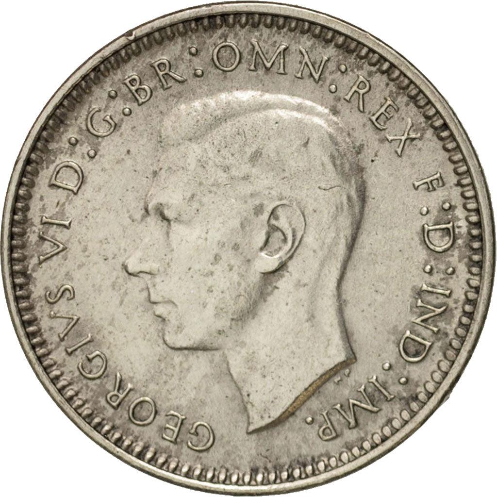 Australia, George VI, Threepence, 1942, AU(55-58), Silver, KM:37
