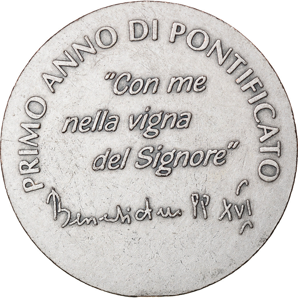 Vatican, Medal, Benedictus XVI, Primo Anno di Pontificato, Religions & beliefs