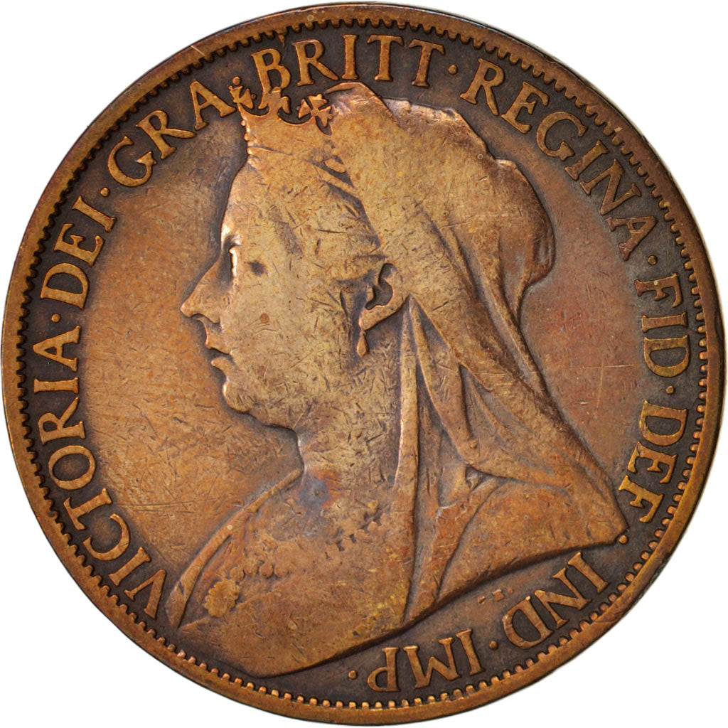 Great Britain, Victoria, Penny, 1900, VF(20-25), Bronze, KM:790
