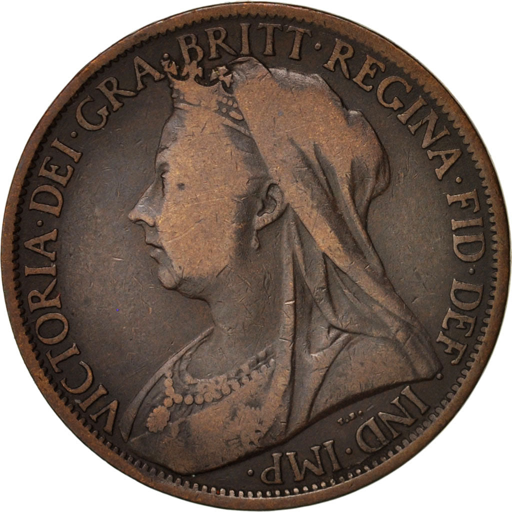 Great Britain, Victoria, Penny, 1901, VF(20-25), Bronze, KM:790