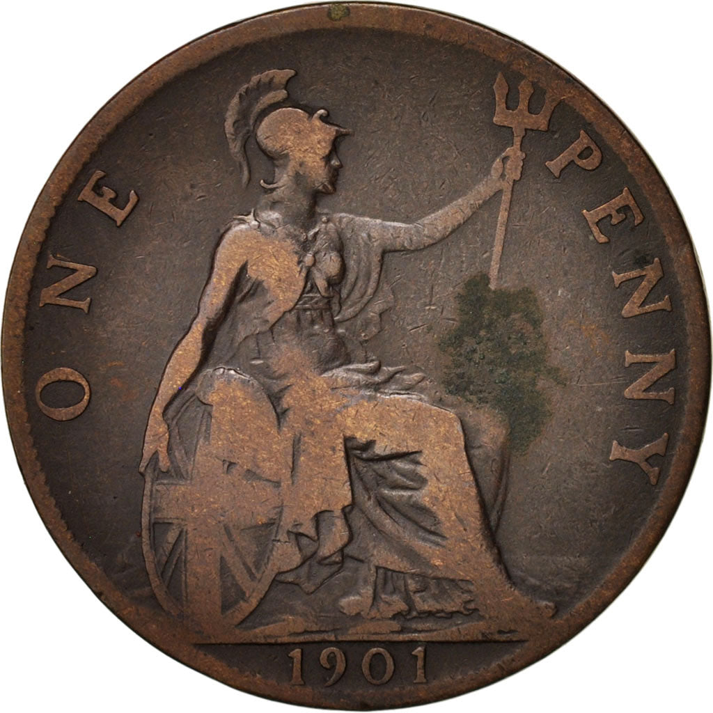 Great Britain, Victoria, Penny, 1901, VF(20-25), Bronze, KM:790