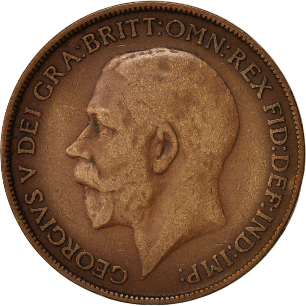 Coin, Great Britain, George V, Penny, 1912, VF(30-35), Bronze, KM:810