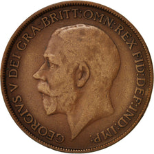 Coin, Great Britain, George V, Penny, 1912, VF(30-35), Bronze, KM:810