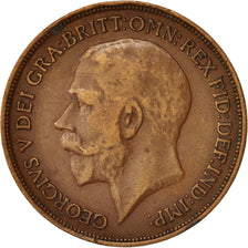 Great Britain, George V, Penny, 1914, EF(40-45), Bronze, KM:810