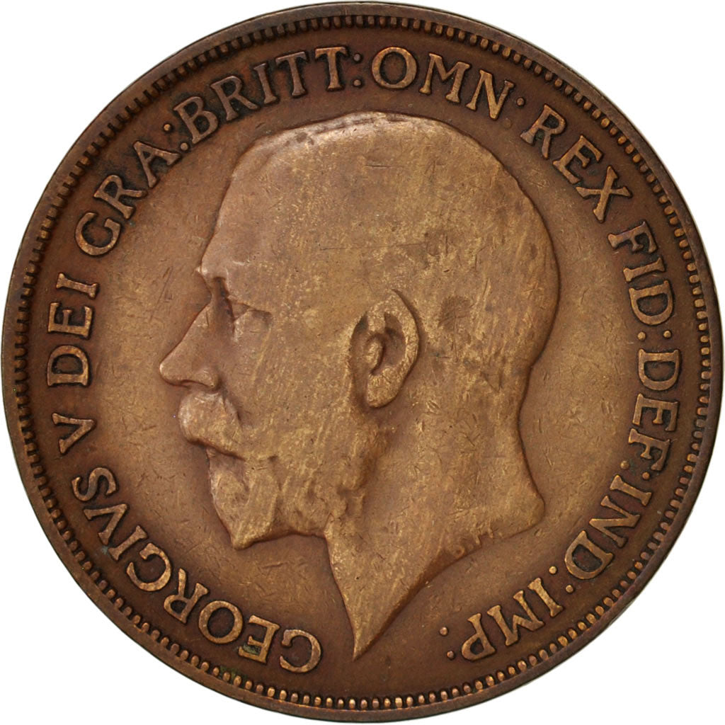 Coin, Great Britain, George V, Penny, 1914, VF(20-25), Bronze, KM:810