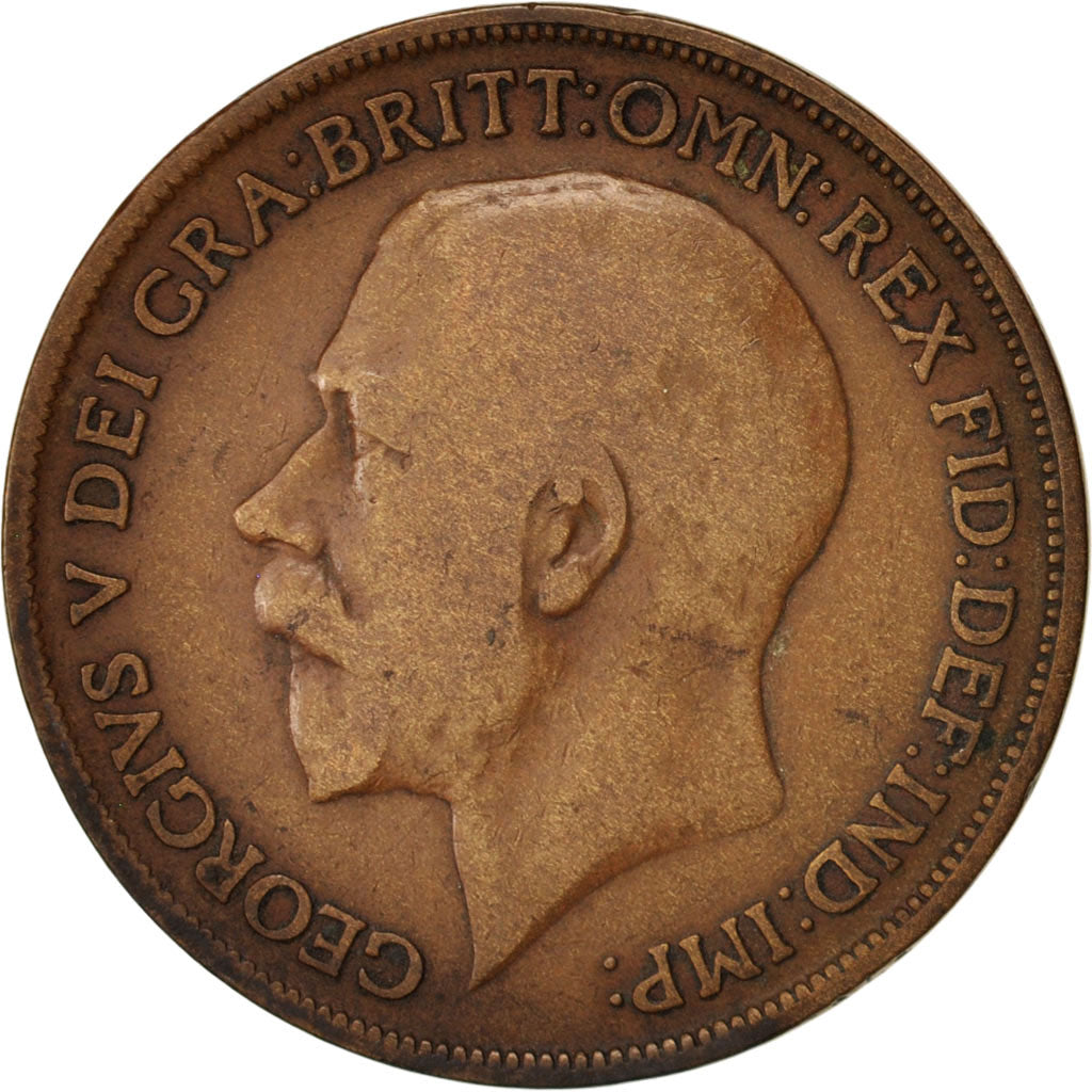 Coin, Great Britain, George V, Penny, 1915, VF(20-25), Bronze, KM:810