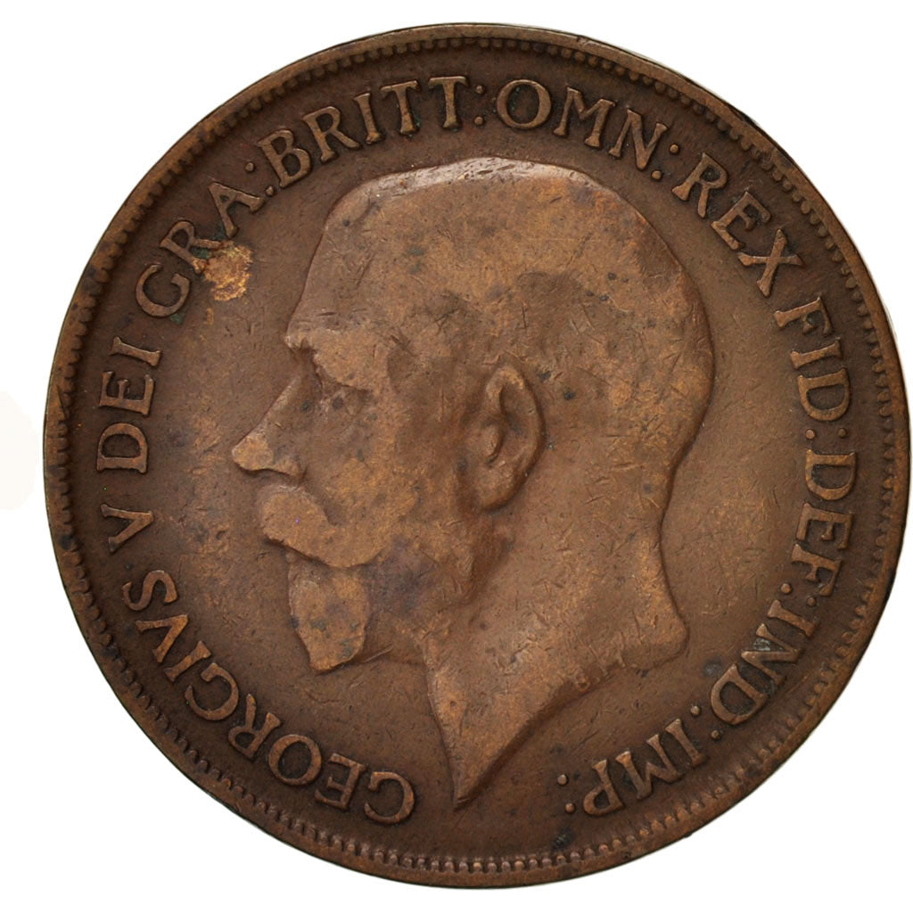 Coin, Great Britain, George V, Penny, 1916, VF(30-35), Bronze, KM:810