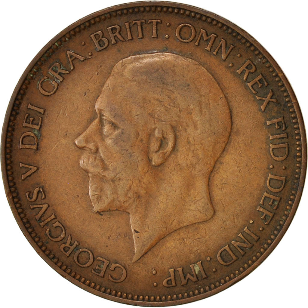 Great Britain, George V, Penny, 1934, EF(40-45), Bronze, KM:838
