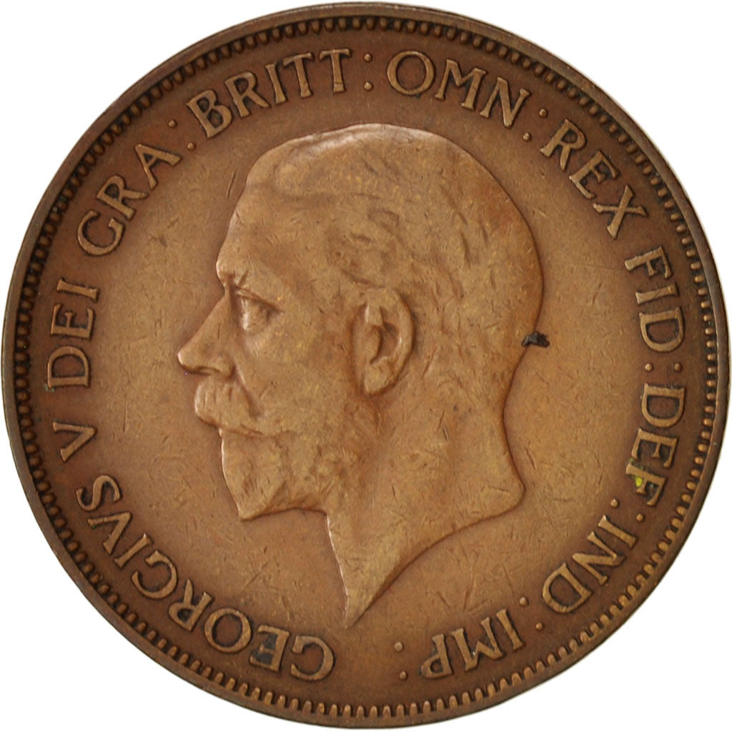 Coin, Great Britain, George V, Penny, 1935, EF(40-45), Bronze, KM:838
