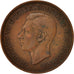 Coin, Great Britain, George VI, Penny, 1946, VF(20-25), Bronze, KM:845