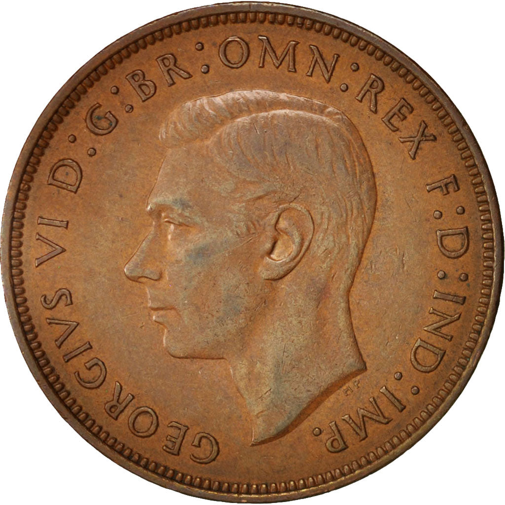 Coin, Great Britain, George VI, Penny, 1948, EF(40-45), Bronze, KM:845