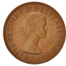 Great Britain, Elizabeth II, Penny, 1961, EF(40-45), Bronze, KM:897