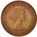 Coin, Great Britain, Elizabeth II, Penny, 1964, EF(40-45), Bronze, KM:897