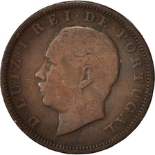 Coin, Portugal, Luiz I, 20 Reis, 1883, VF(20-25), Bronze, KM:527