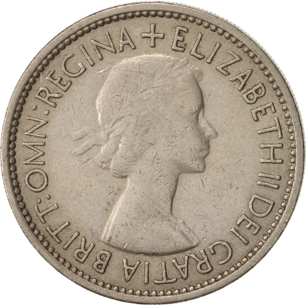 Great Britain, Elizabeth II, Florin, Two Shillings, 1953, VF(30-35), KM:892
