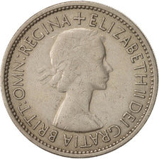 Great Britain, Elizabeth II, Florin, Two Shillings, 1953, VF(30-35), KM:892