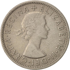 Great Britain, Elizabeth II, Florin, Two Shillings, 1955, VF(30-35), KM:906