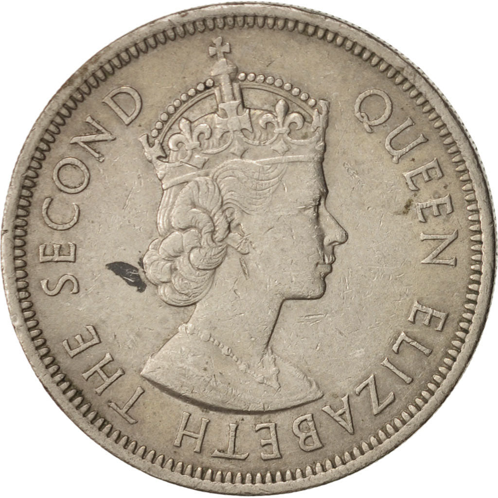 Hong Kong, Elizabeth II, Dollar, 1973, EF(40-45), Copper-nickel, KM:35