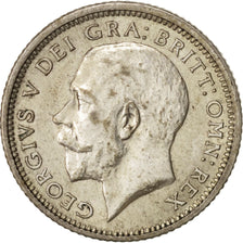 Great Britain, George V, 6 Pence, 1925, AU(55-58), Silver, KM:815a.1