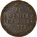 Itália, Medal, Al Merito ed Alla Virtu, EF(40-45), Cobre