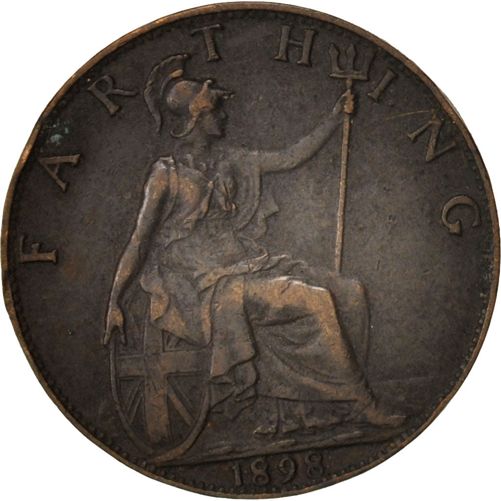 Great Britain, Victoria, Farthing, 1898, VF(30-35), Bronze, KM:788.2