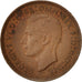 Great Britain, George VI, Farthing, 1944, EF(40-45), Bronze, KM:843