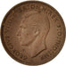 Great Britain, George VI, Farthing, 1947, EF(40-45), Bronze, KM:843